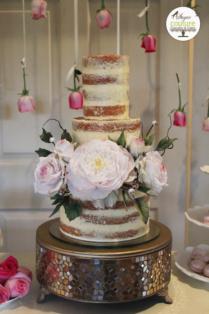 Naked Cake and Sugar Flowers