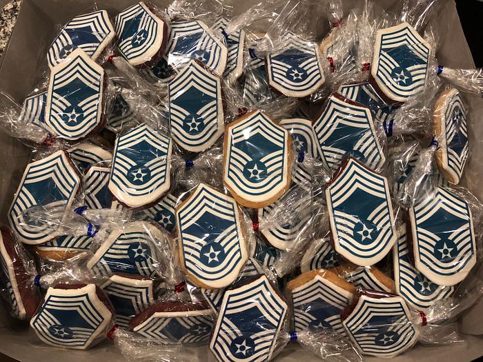 Air Force Badge cookies 