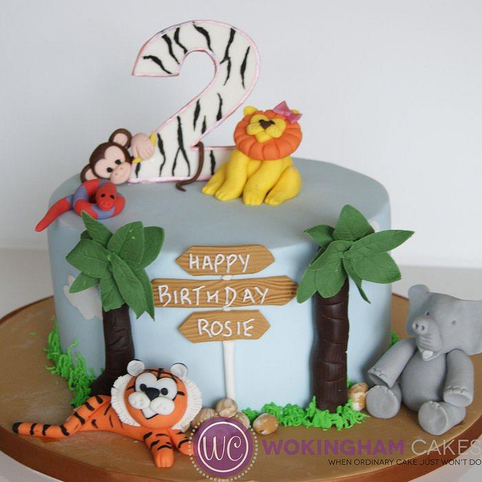 Jungle themed Cake