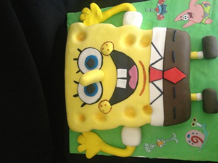 Spongebob square pants cake