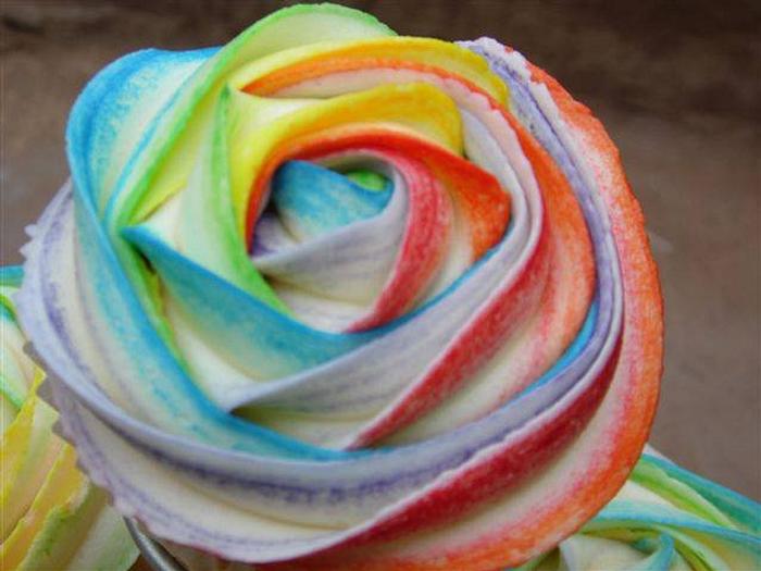 Rainbow cupcake 