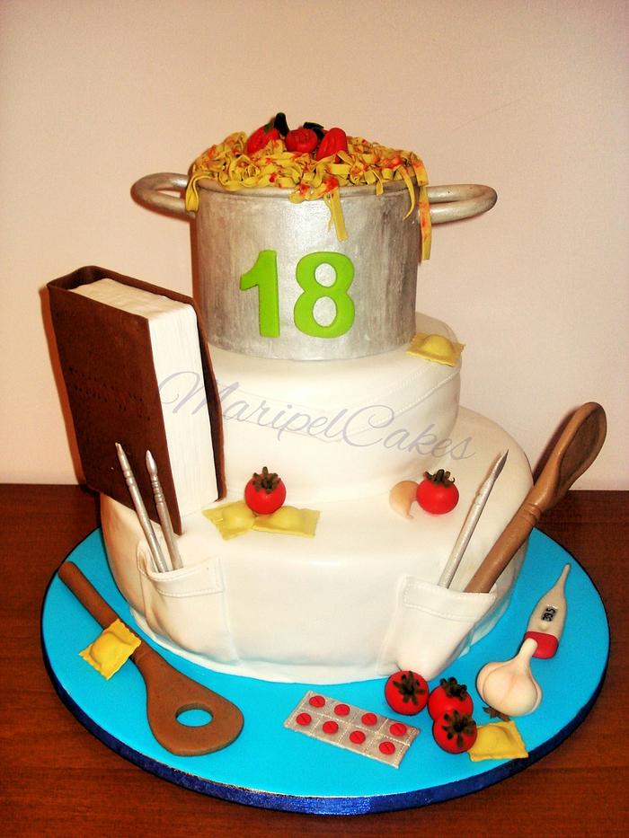 cake for an aspiring chef and doctor