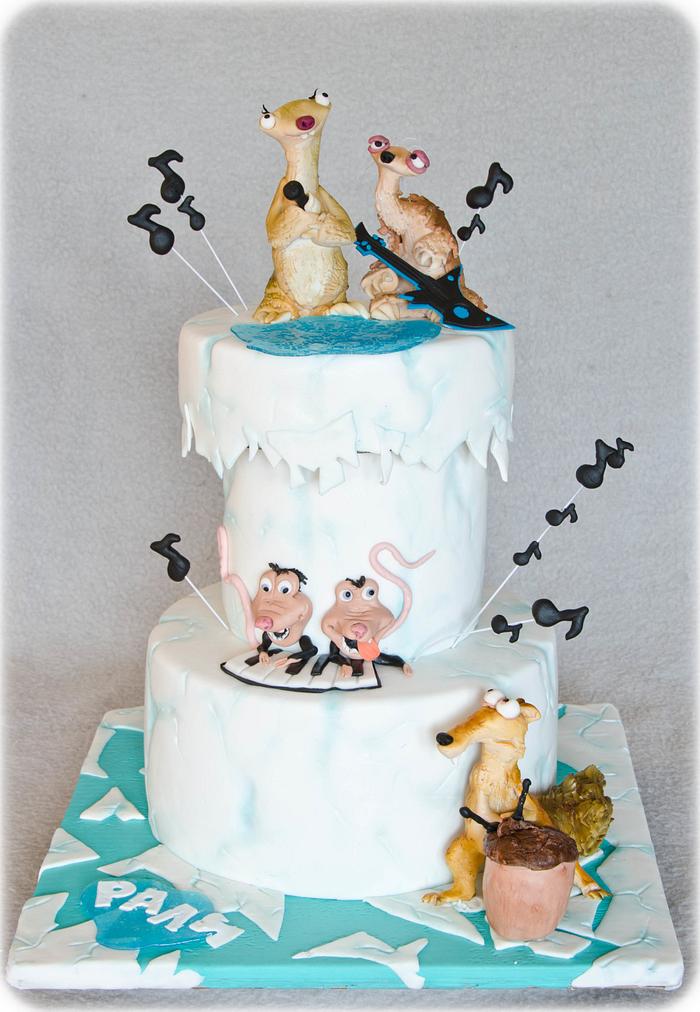 Buy Ice Age Birthday Poster Cake Square Shape-Continental Twist