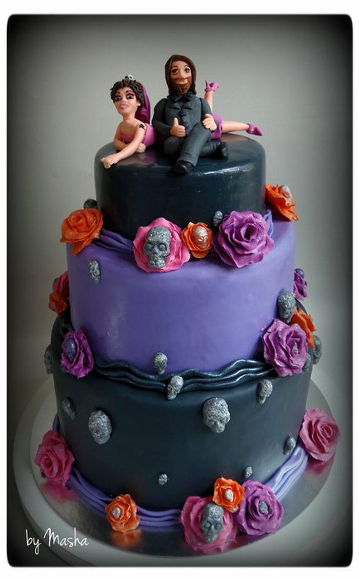 Gothic Wedding cake