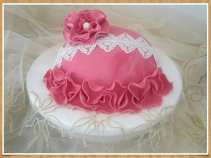 Pink lady (anniversary cake)