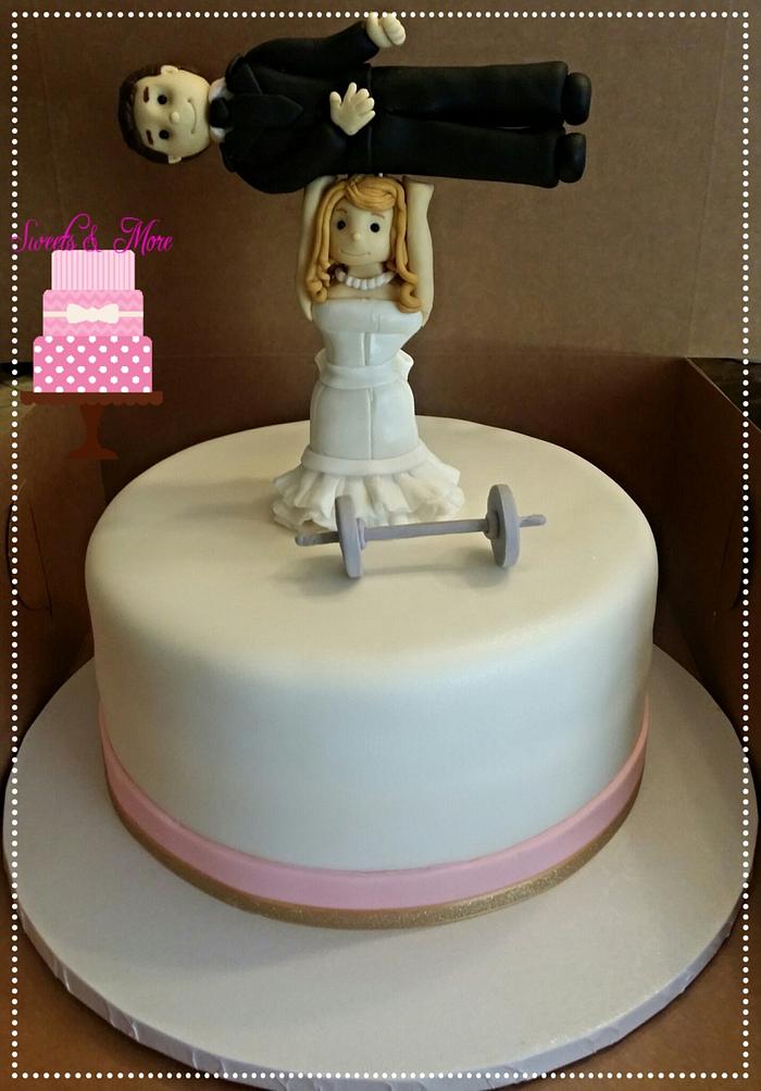 crossfit wedding cake