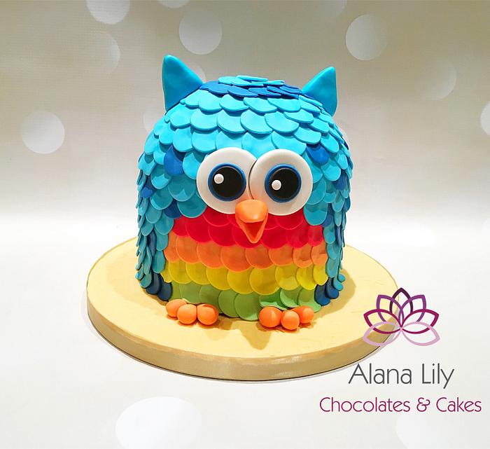 Cute Owl Cake - Charity Fent Cake Design