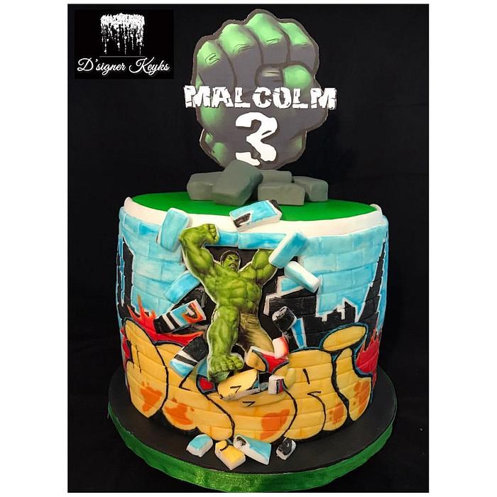 Hulk Themed Cake