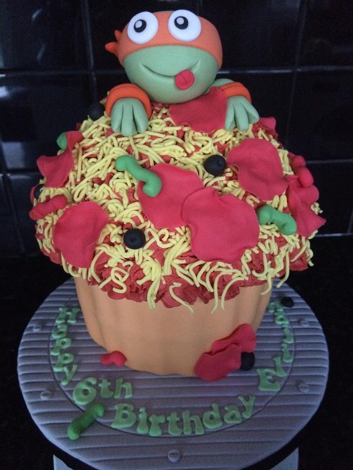 Giant Teenage Mutant Ninja Turtle Cupcake
