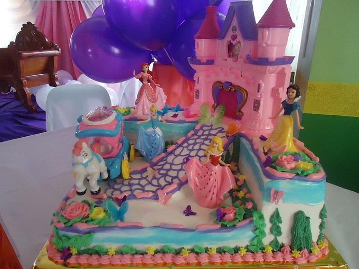 Princess and Castle Cake