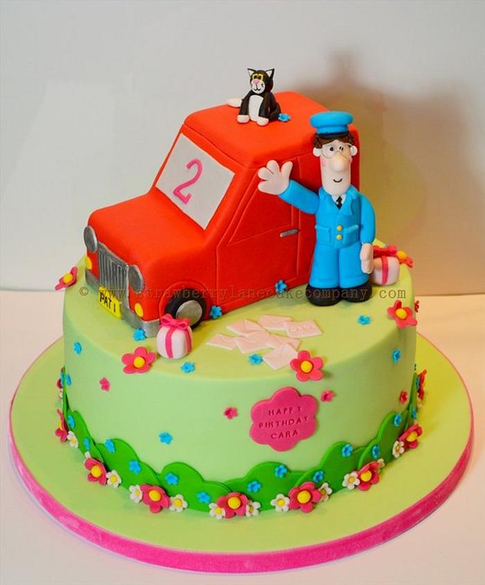 Postman Pat Cake Decorated Cake By Strawberry Lane Cake Cakesdecor
