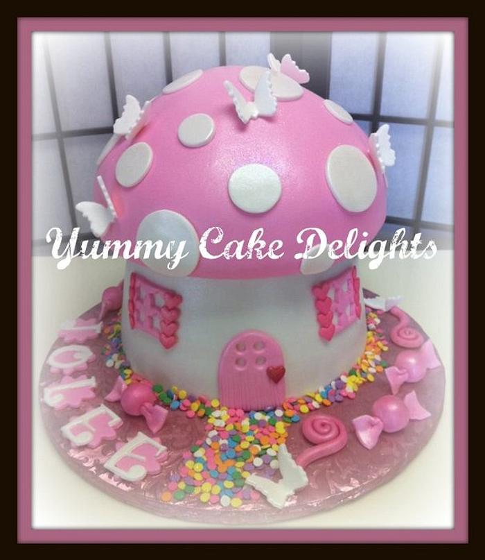 Fairy Cottage Birthday Cake