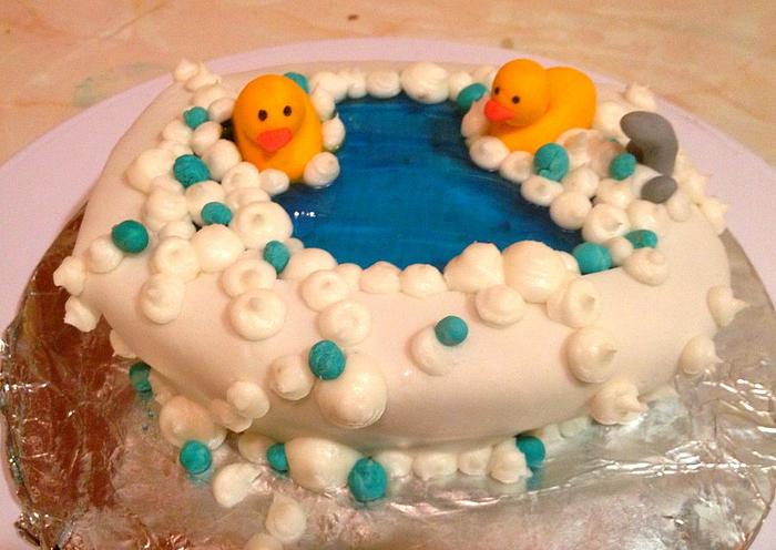 Bubble bath cake 