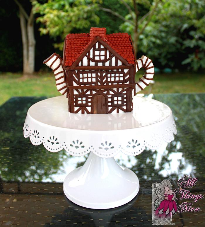 Tudor Teapot for Two (or more!!) All Things Nice collaboration cake