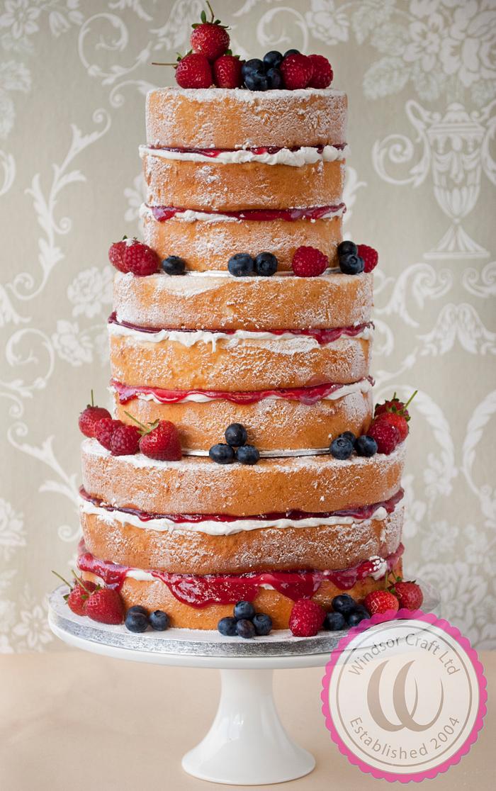 Windsor's NAKED Wedding Cake