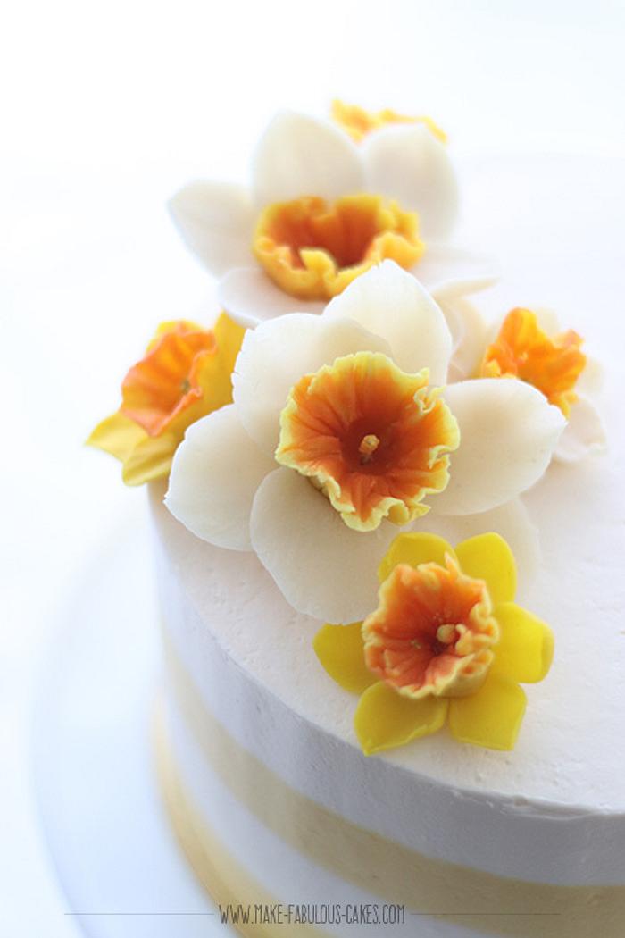 Bean Paste Daffodil cake 