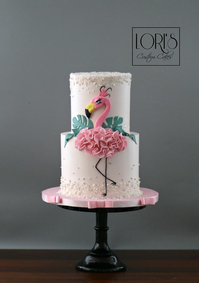 Personalised Flamingo Cake Topper Tropical Theme Cake Topper Flamingo Party  | eBay