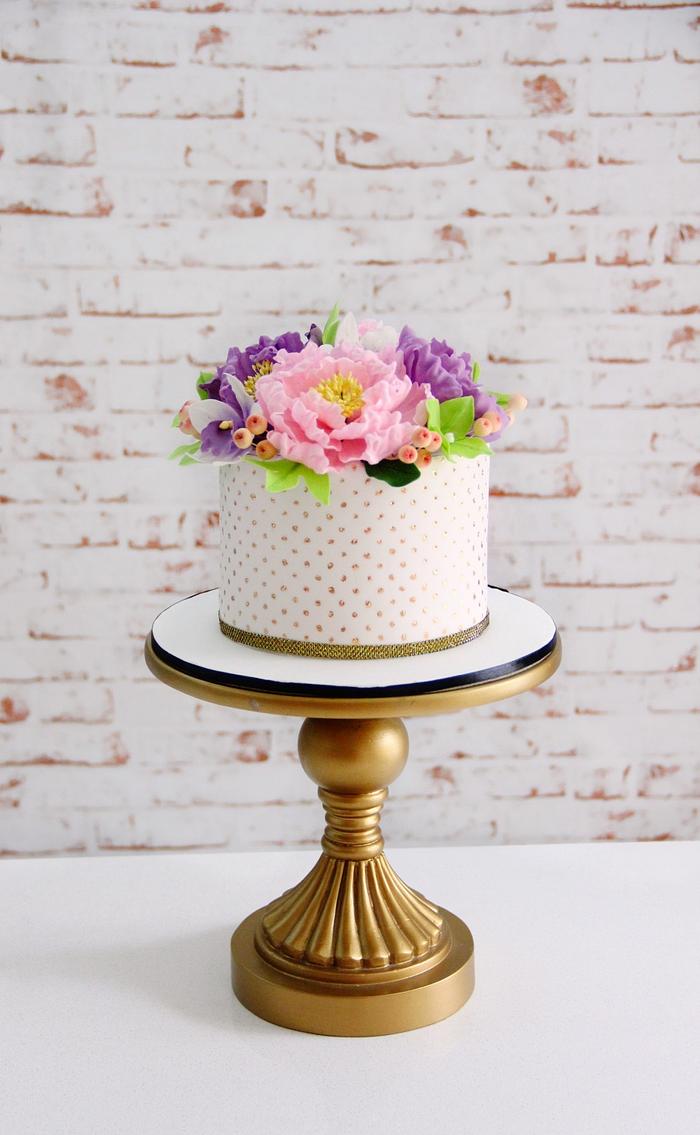 Pastel Floral Cake 