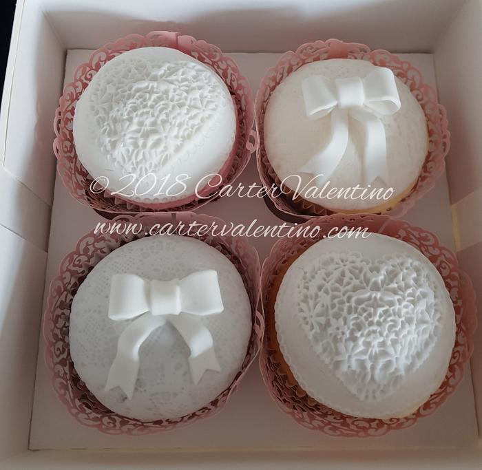 Bridal cupcakes
