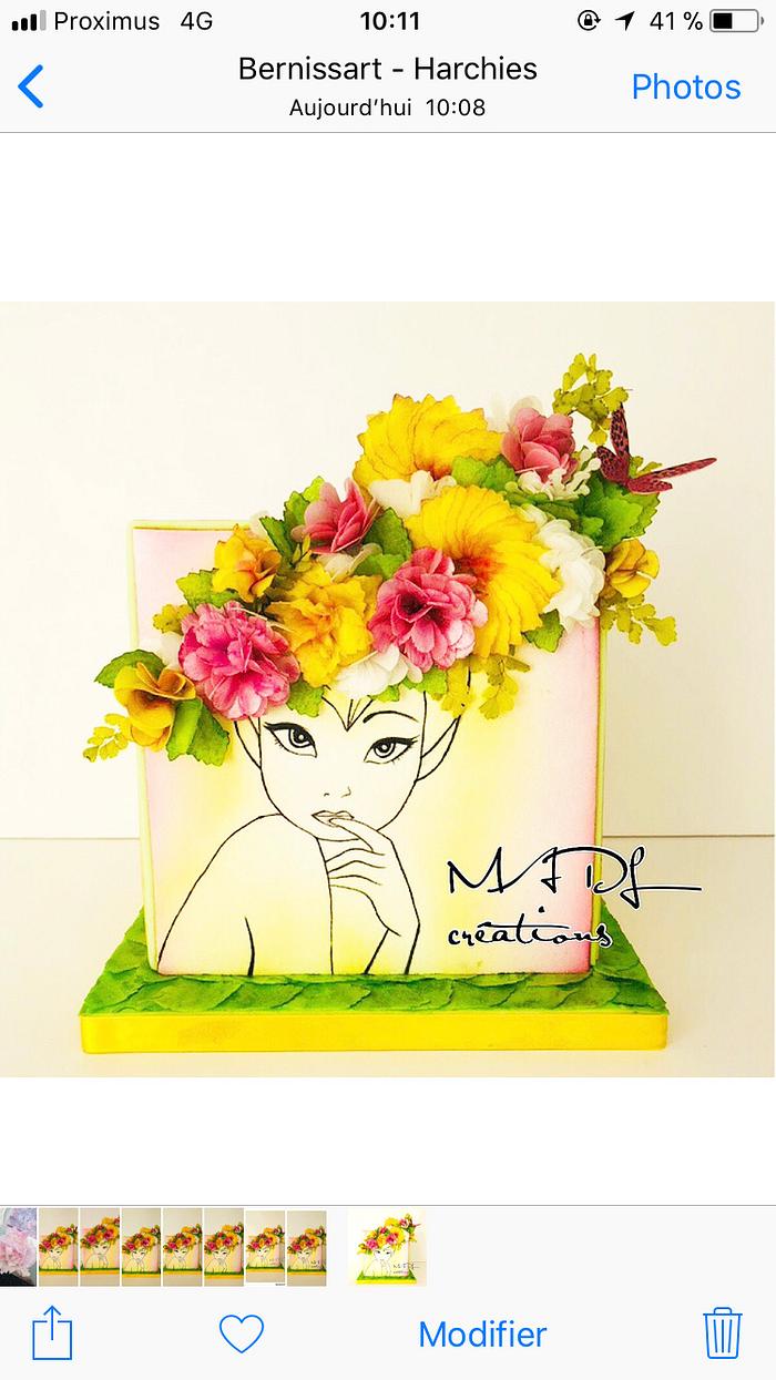Tinkerbell cake wafer paper