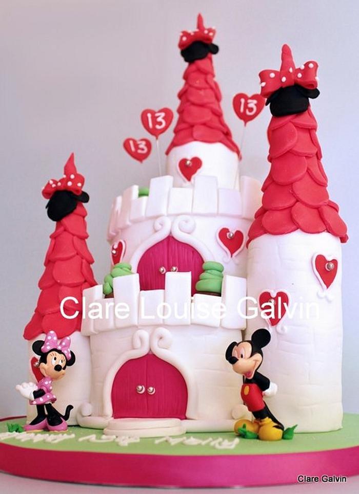 disney castle cake