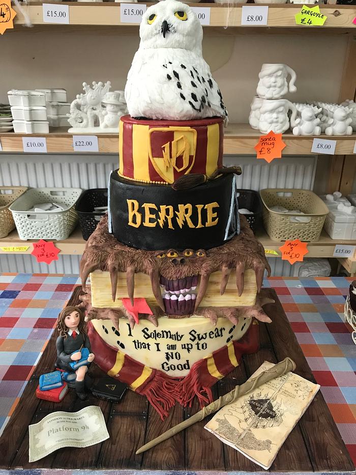 Harry Potter 10th birthday cake 