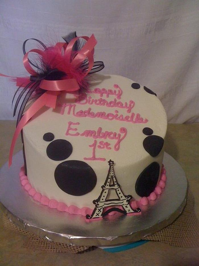 Paris Themed Cake 