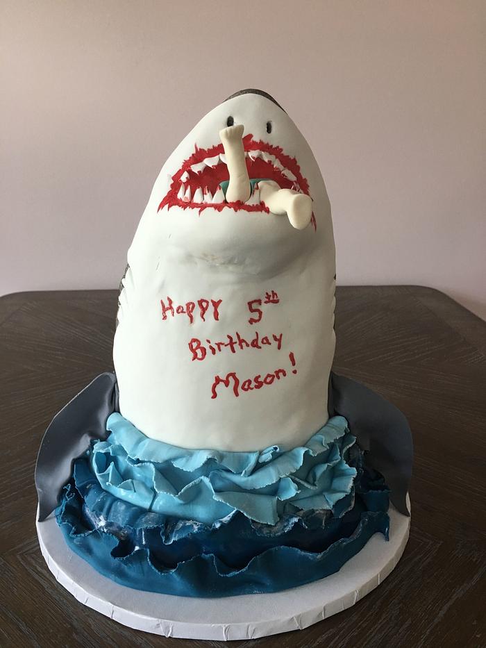 3-D Shark Cake