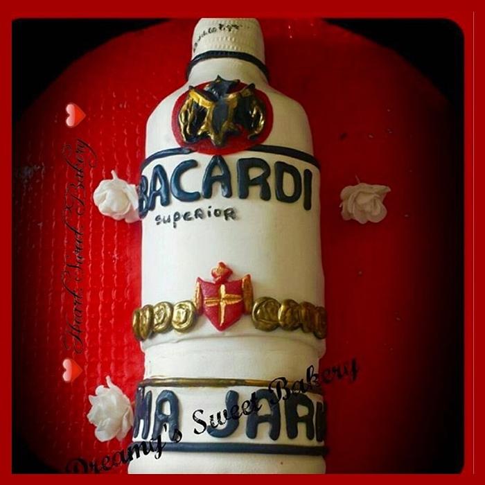 3D Bacardi bottle