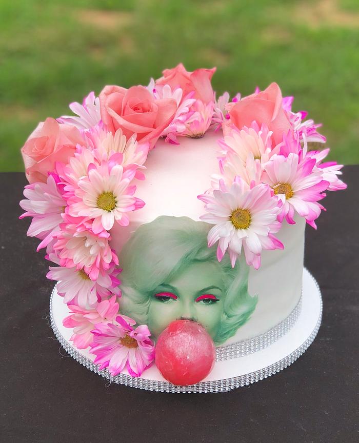 Marilyn Monroe Birthday Cake 