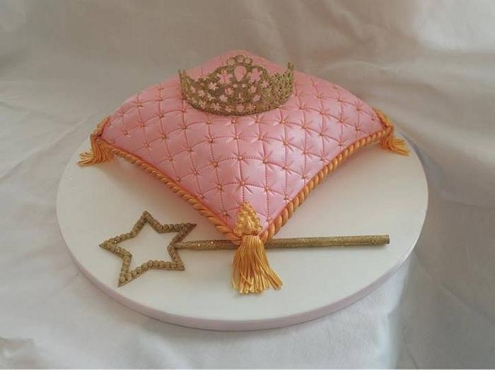 Pink cushion cake
