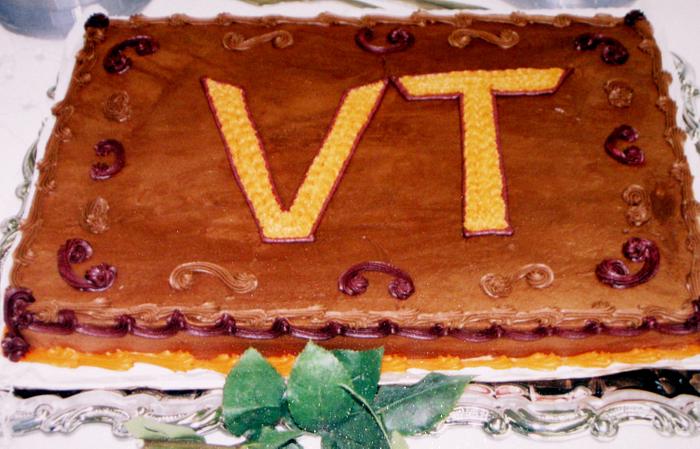 Grooms Virginia Tech cake