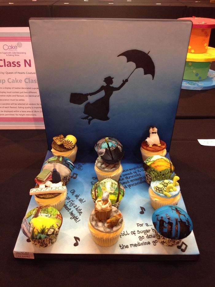 Mary Poppins Cupcakes - Cake International entry
