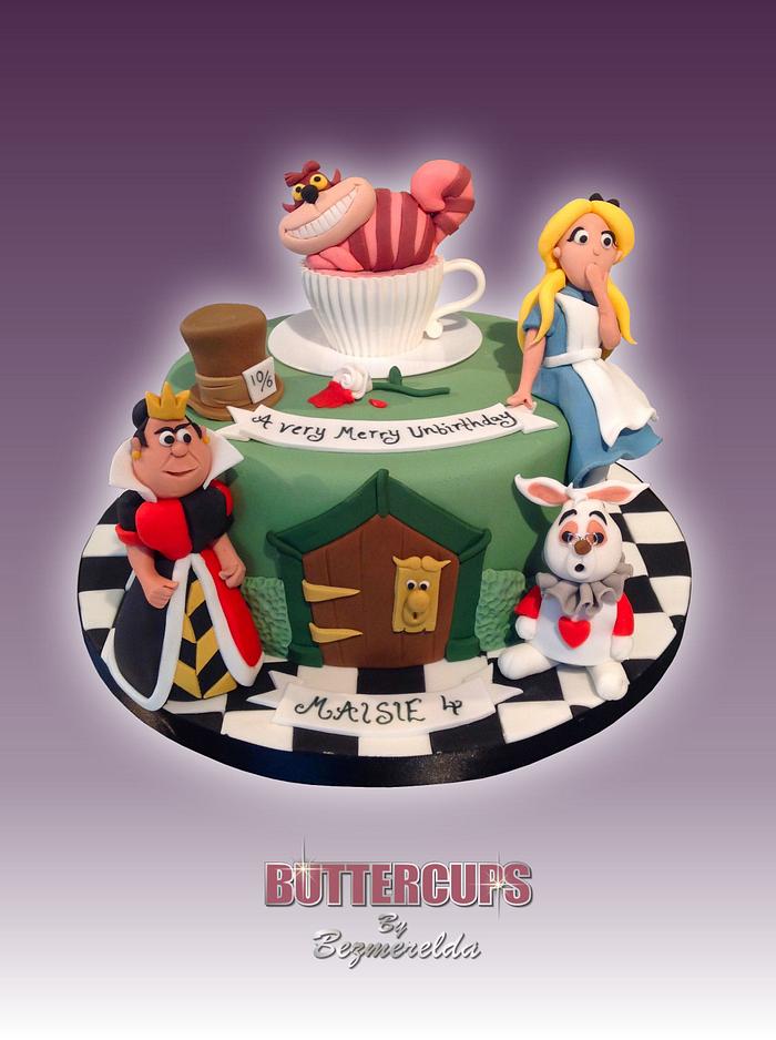 Alice In Wonderland cake