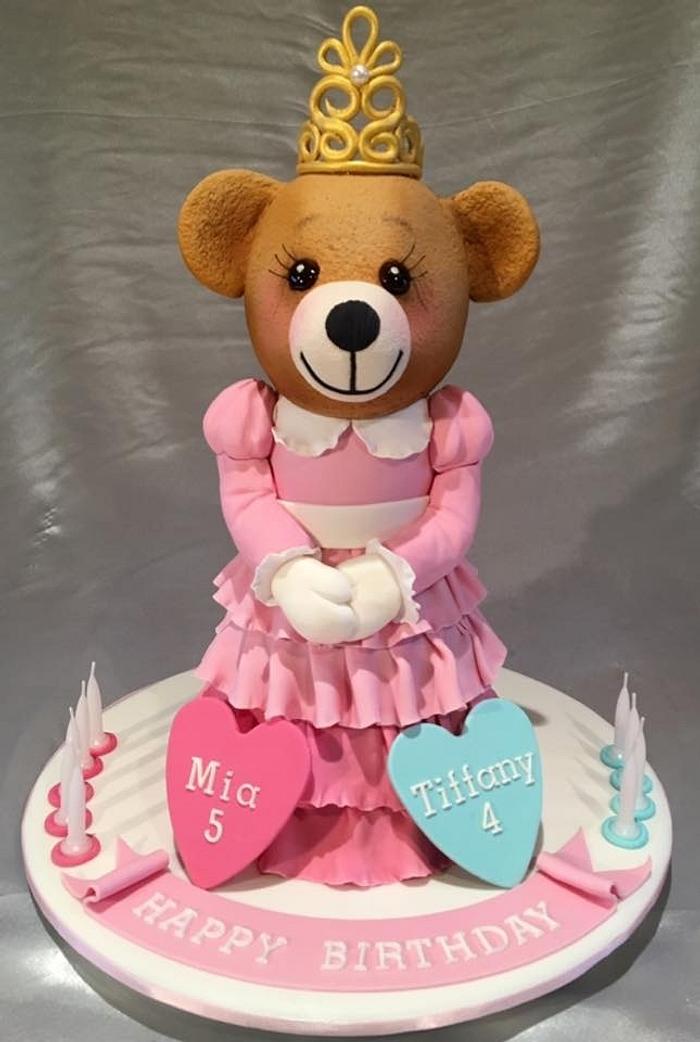 Princess 3D bear cake 