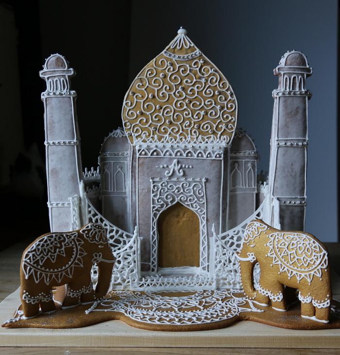 2D Gingerbread Taj Mahal