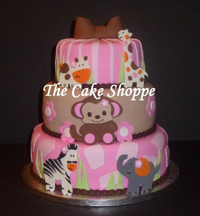 Safari Baby Shower cake