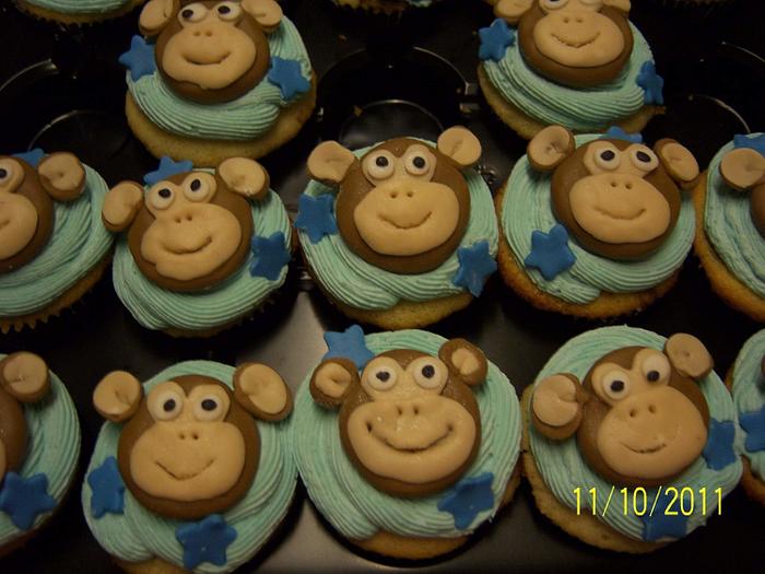 Monkey cupcakes