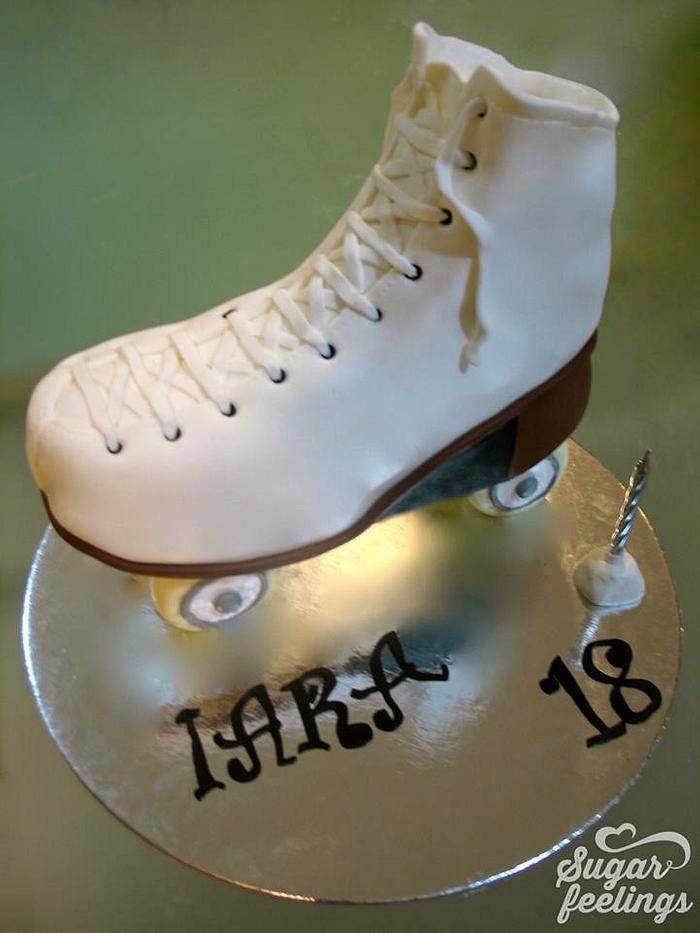 Roller skate cake