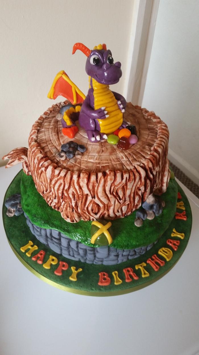 Spyro the dragon cake 
