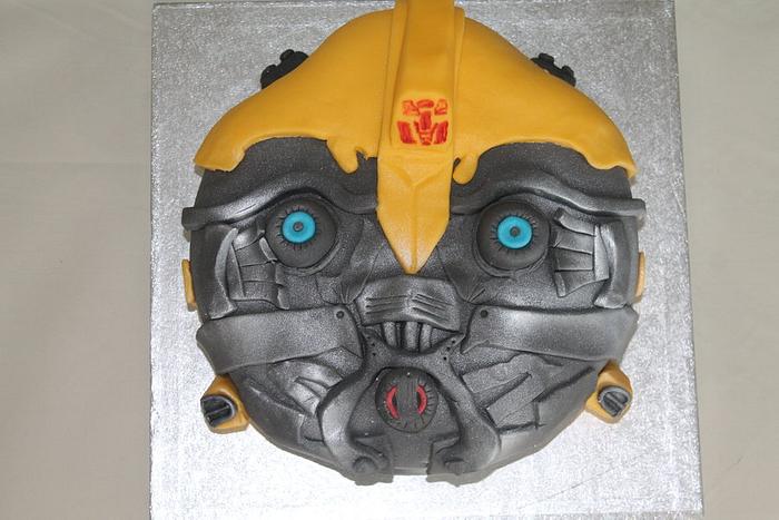 Bumblebee Transformers cake