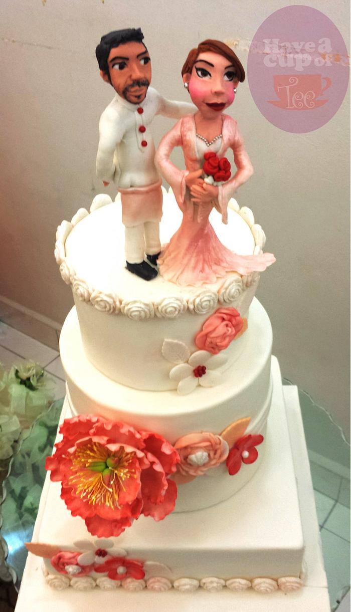 Pweettyy Malay Wedding Cake