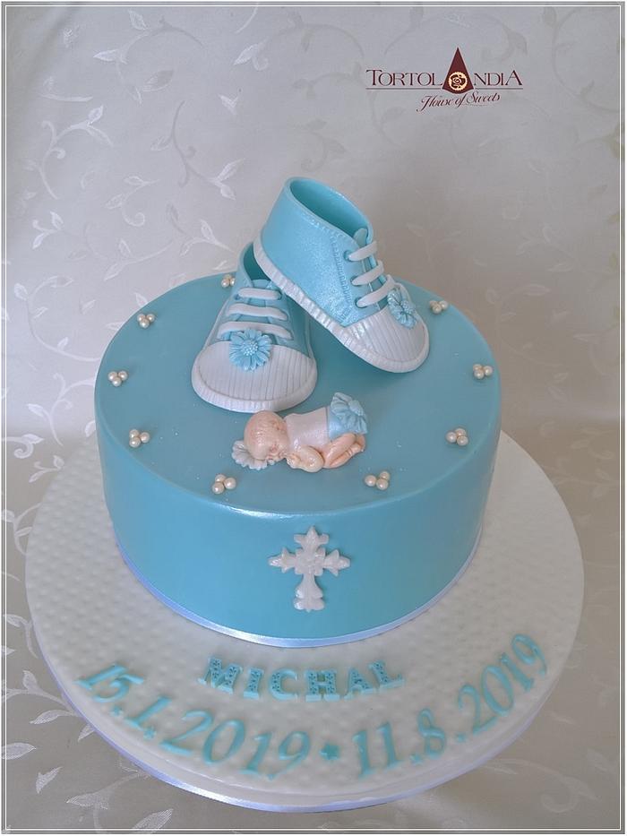 Christening cake for Michal - Decorated Cake by - CakesDecor