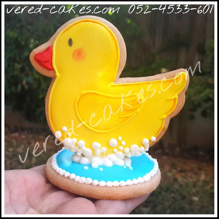 Cute "rubber ducky" cookie