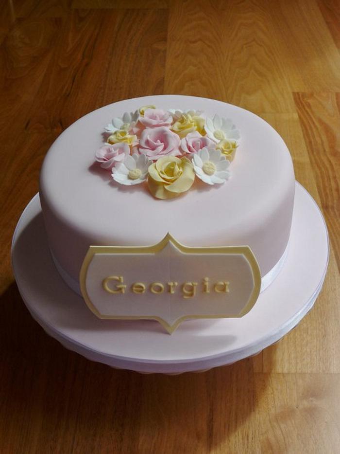 Georgia's Christening Cake