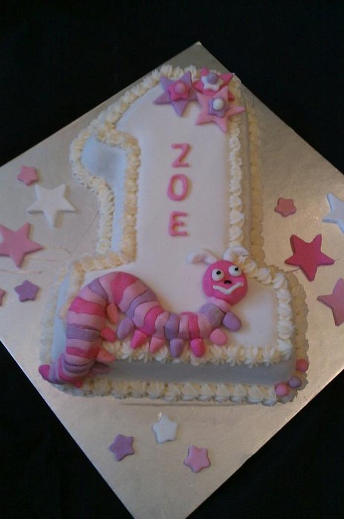 1st birthday number one cake