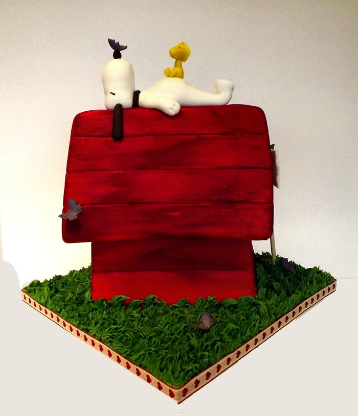 Snoopy & Woodstock Birthday Cake!