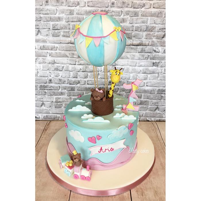 Hot air ballon cake