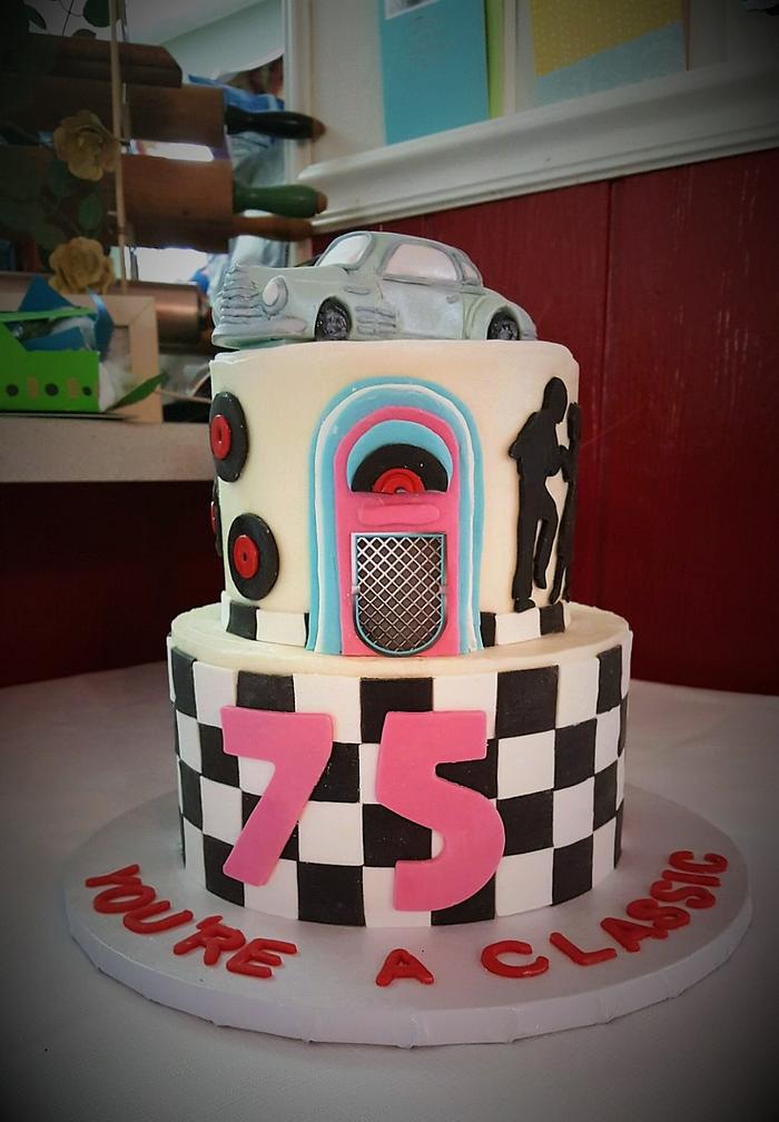 Vintage 47 Chevy birthday cake