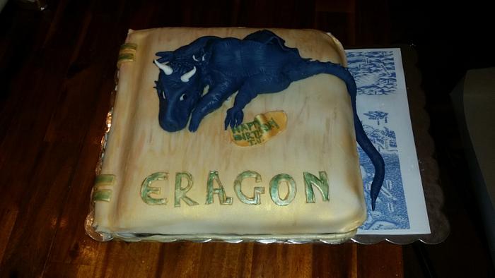 Eragon Birthday Book Cake